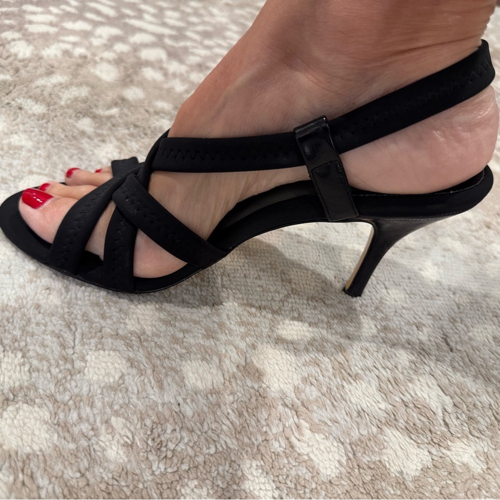 Elegant Black Strappy Sandals Charles David